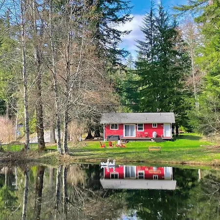 Red Cabin On The Lake By Betterstay